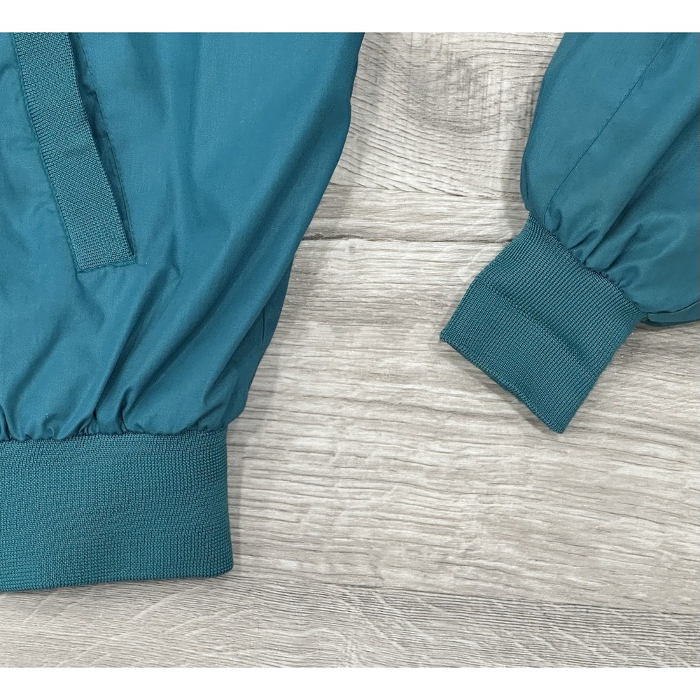 VINTAGE Members Only Jacket Men XLT Teal Turquoise Full Zip Racer Bomber 80s - Picture 5 of 11